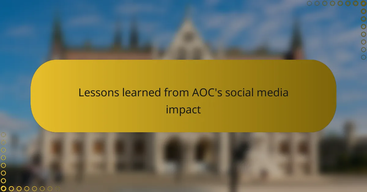 Lessons learned from AOC's social media impact