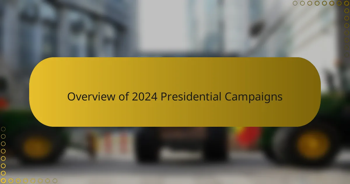Overview of 2024 Presidential Campaigns