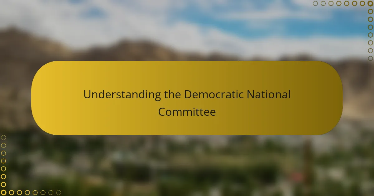 Understanding the Democratic National Committee